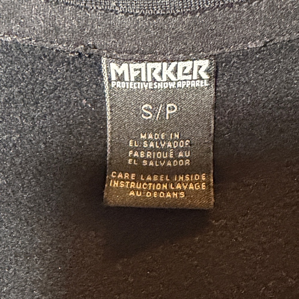Marker Black Protective 1/4 Zip Snow Apparel Base Layer. Womens Size S. stretchy - Picture 2 of 4